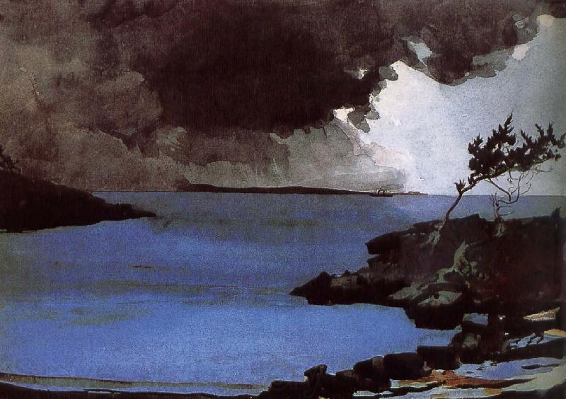 Winslow Homer Storm approaching Norge oil painting art